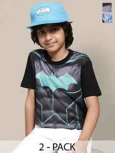 Kids Ville Pack Of 2 Dc Comics Printed Pure Cotton T-Shirts