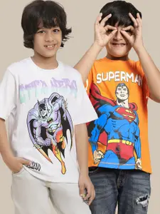 Kids Ville Pack Of 2 Dc Comics Printed Pure Cotton T-Shirts