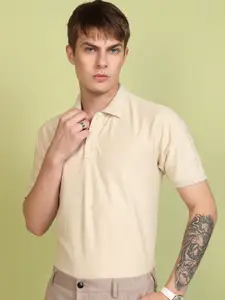 HIGHLANDER Men Slim Fit Polo Collar T-shirt