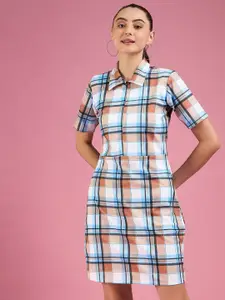 DressBerry Women Checked Shirt Dress