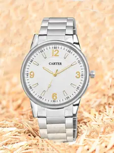 Sandy D Carter Men Dial & Bracelet Style Straps Analogue Watch Sandy D Carter-190-WH