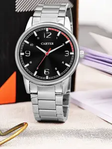 Sandy D Carter Men Dial & Bracelet Style Straps Analogue Watch Sandy D Carter-193-BK