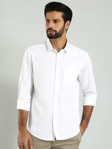 Indian Terrain Men Classic Slim Fit Opaque Casual Shirt