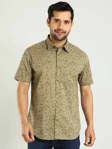Indian Terrain Men Classic Slim Fit Floral Opaque Printed Casual Shirt