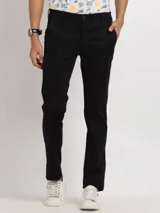 Turtle Men Mid-Rise Relaxed Skinny Fit Trousers