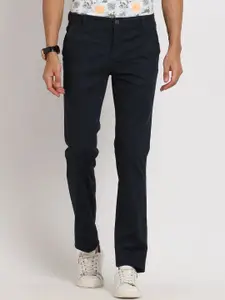 Turtle Men Mid-Rise Relaxed Slim Fit Trousers