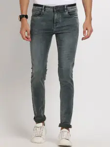 Turtle Men Narrow Tapered Fit Heavy Fade Stretchable Jeans