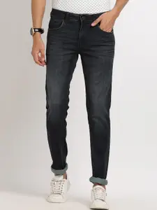 Turtle Men Narrow Tapered Fit Heavy Fade Stretchable Jeans