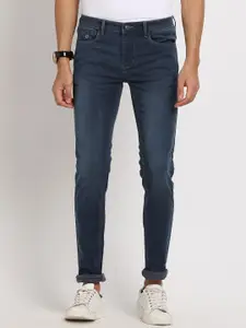 Turtle Men Narrow Tapered Fit Light Fade Stretchable Jeans