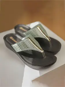 Inblu Women Open Toe Flats with Laser Cuts