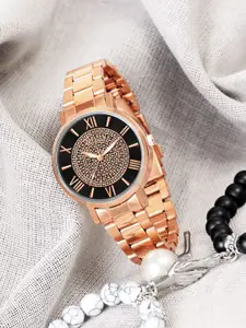 Sandy D Carter Women Dial & Bracelet Style Straps Analogue Watch Sandy D Carter-156-BK