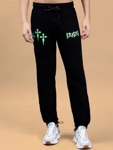 WEARDUDS Men Printed Mid Rise Track Pants