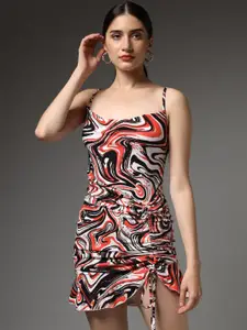 TANDUL Animal Print Sheath Mini Dress