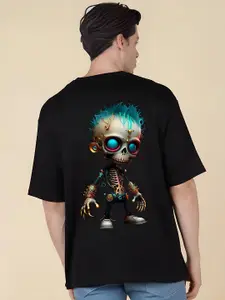 Elibolz Men Printed Applique T-shirt