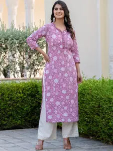 Nayo Women Printed Flared Sleeves Sequinned Kurta