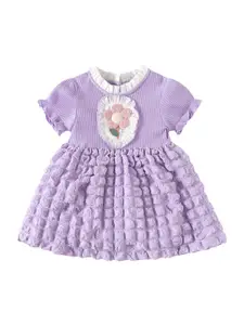 StyleCast x Revolte Applique Fit & Flare Dress