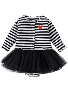 StyleCast x Revolte Girls Striped Coat and Skirt Set