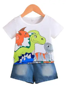 StyleCast x Revolte Boys Printed T-shirt with Shorts