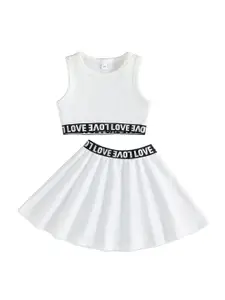 StyleCast x Revolte Girls Striped Top with Skirt