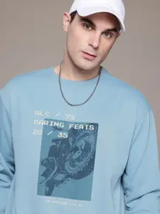The Roadster Lifestyle Co. Men Printed Relaxed Fit Sweatshirt