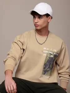 The Roadster Lifestyle Co. Printed Relaxed Sweatshirt