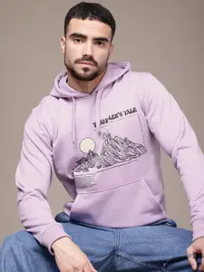 The Roadster Life Co. Graphic Printed Hooded Sweatshirt