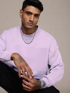 The Roadster Life Co. Fuzzy Detailed Relaxed Fit Sweatshirt