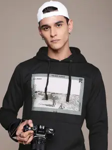 The Roadster Life Co. Graphic Printed Hooded Sweatshirt