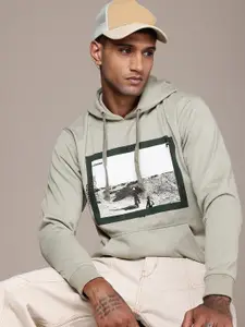 The Roadster Life Co. Graphic Printed Hooded Sweatshirt