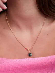 MINUTIAE Brass Gold-Plated Handcrafted Pendant Necklace