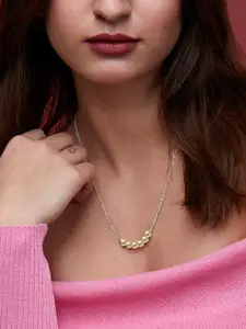 MINUTIAE Brass Gold-Plated Handcrafted Necklace