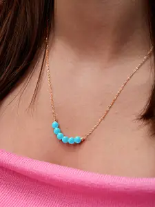 MINUTIAE Brass Gold-Plated Handcrafted Pendant Necklace