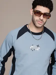 The Roadster Life Co. Colourblocked Pullover Sweatshirt