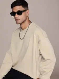 The Roadster Life Co. Oversized Fit Round-Neck Pullover Sweatshirt