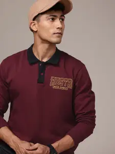 The Roadster Life Co. Embroidered Polo Collar Sweatshirt