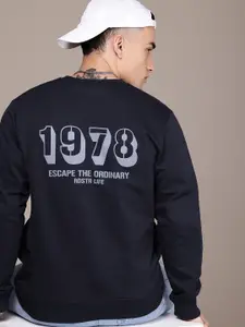 The Roadster Life Co. Typography Printed Pullover Sweatshirt