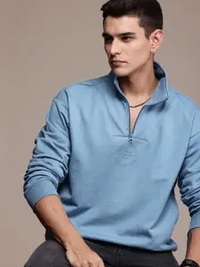 The Roadster Life Co. Mock Collar Relaxed Fit Sweatshirt