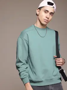 The Roadster Lifestyle Co. Relaxed Fit Solid Sweatshirt