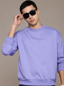 The Roadster Lifestyle Co. Men Pure Cotton Oversized Sweatshirt