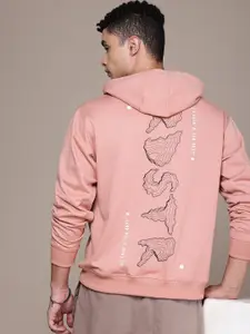 The Roadster Life Co. Graphic Printed Hooded Relaxed Fit Sweatshirt