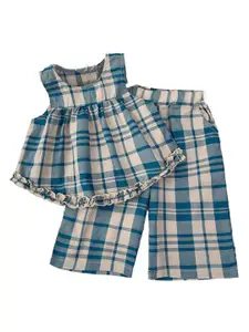 StyleCast x Revolte Girls Checked Top with Pyjamas