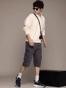 The Roadster Life Co. Relaxed Fit Polo Collar Pullover Sweatshirt