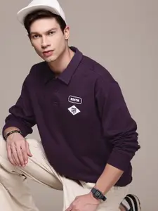 The Roadster Life Co. Shirt Collar Relaxed Fit Sweatshirt