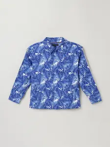 Tommy Hilfiger Boys Opaque Printed Casual Shirt