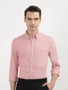 Tommy Hilfiger Men Solid Opaque Casual Shirt