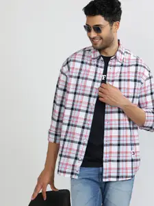 Tommy Hilfiger Men Tartan Checks Opaque Casual Shirt