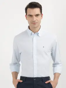 Tommy Hilfiger Men Opaque Striped Casual Shirt