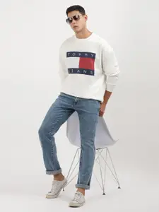 Tommy Hilfiger Men Round Neck Printed Sweatshirt