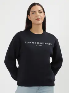Tommy Hilfiger Women Alphanumeric Printed Sweatshirt