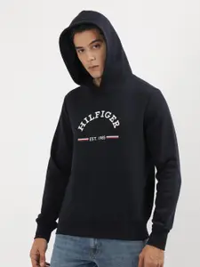 Tommy Hilfiger Men Solid Hooded Sweatshirt